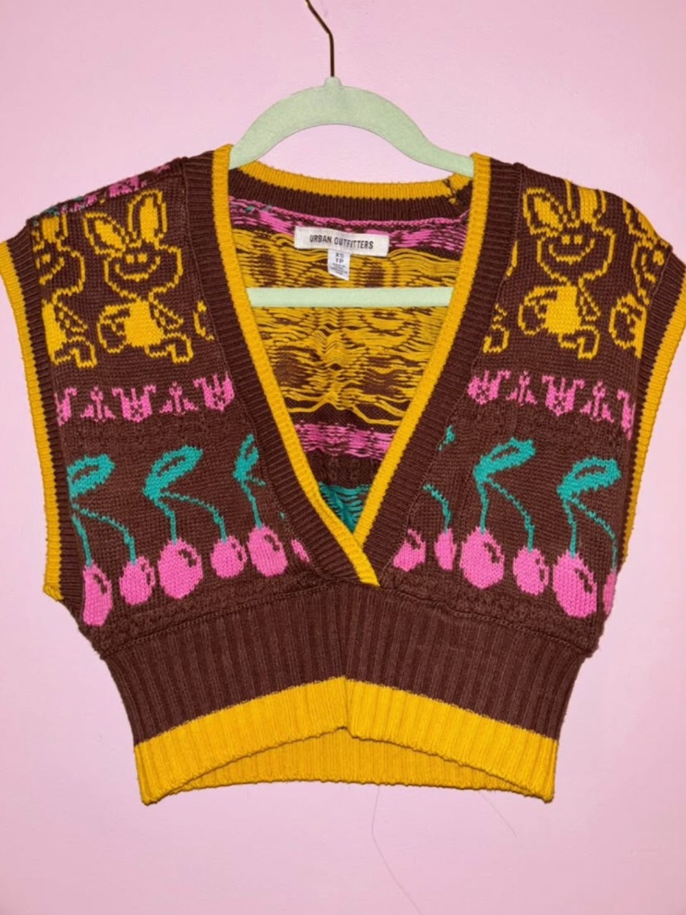 Urban Outfitters Printed Sweater Vest